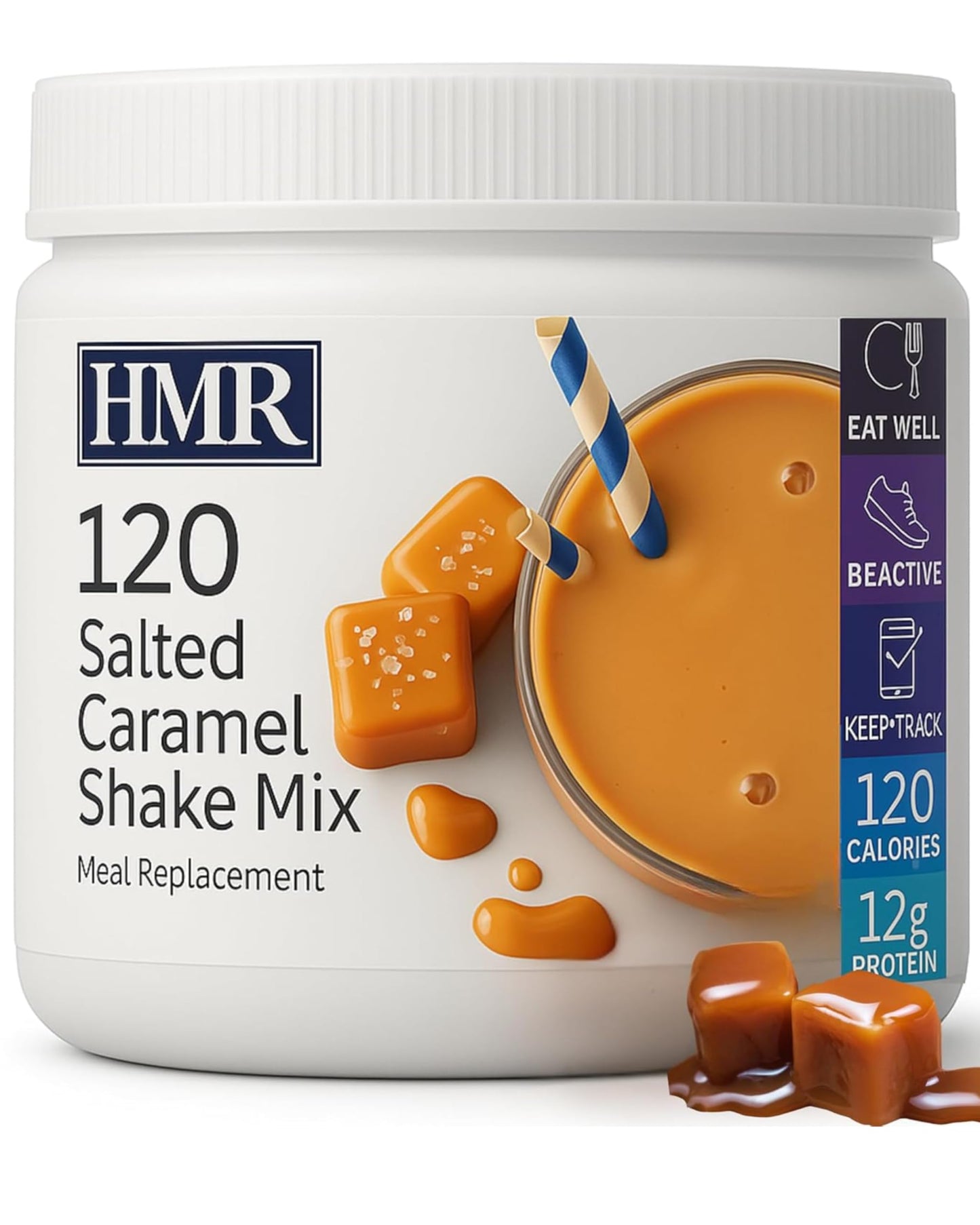 HMR 120 Chocolate Meal Replacement Shake Powder, 12 Servings | Meal Replacement Shake – Rich Chocolate Flavor – 120 Shake Powder – 12g Protein – 12 Servings