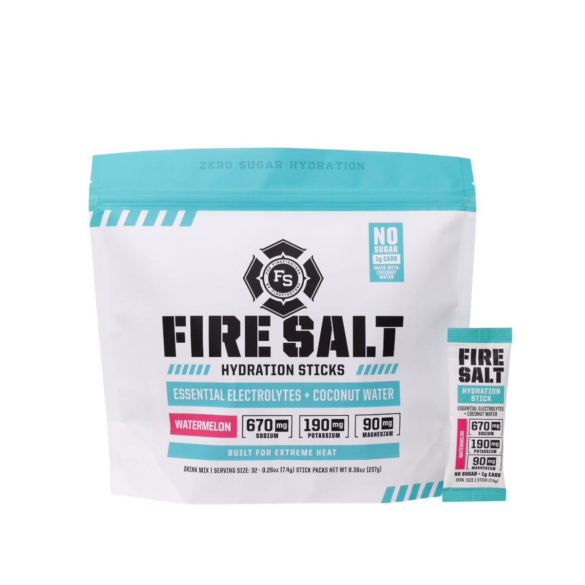 Fire Salt Variety Pack Electrolyte Hydration Sticks, Zero Sugar, 32 Count