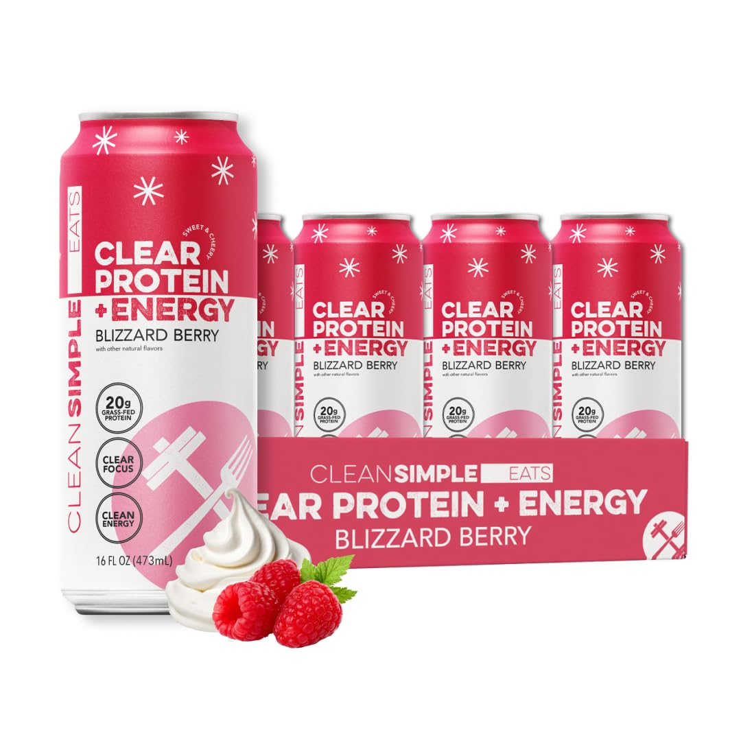 Clean Simple Eats Clear Protein + Energy, Mountain Rush, 12 Pack