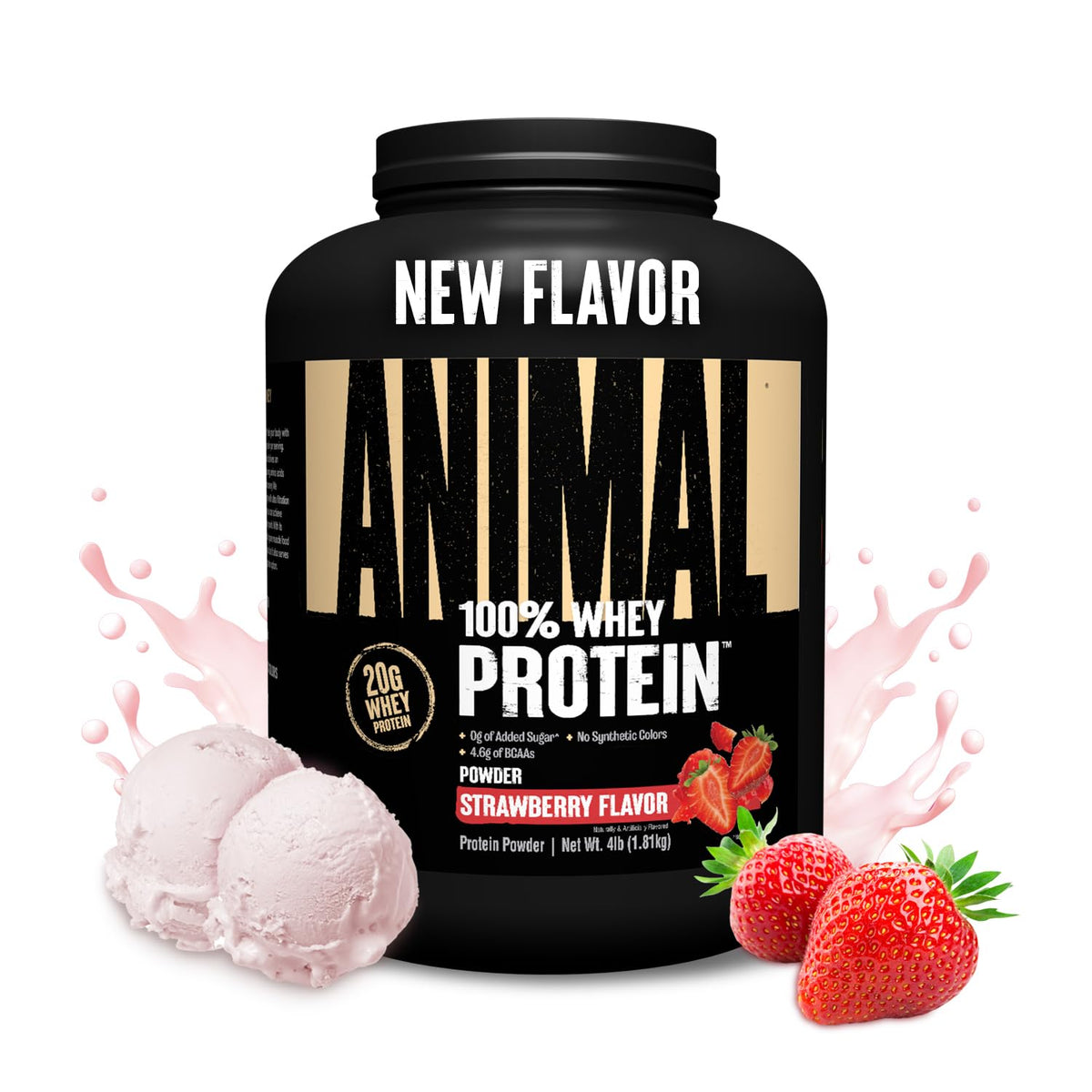 Animal 100% Whey Protein Powder, 20G High Protein | Vanilla 4LB