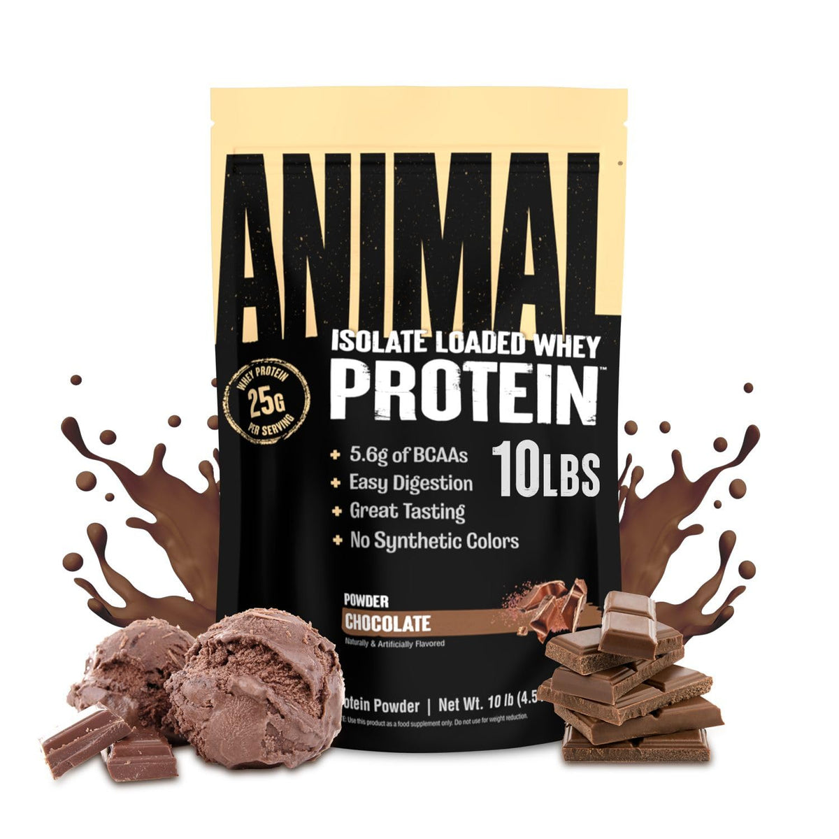 Animal Whey Isolate Protein Powder, 25G High Protein | Vanilla 4LB