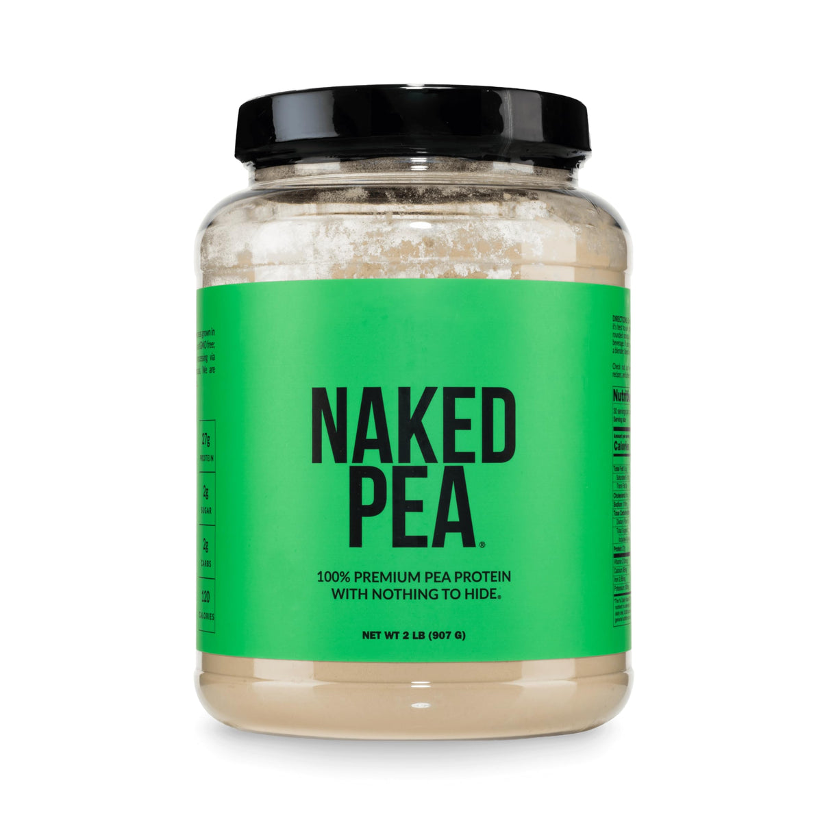 NAKED Pea - 5LB 100% Pea Protein Powder from North American Farms - Unflavored Vegan Pea Protein Isolate - NSF Certified, Plant Protein Powder, Easy to Digest - 76 Servings