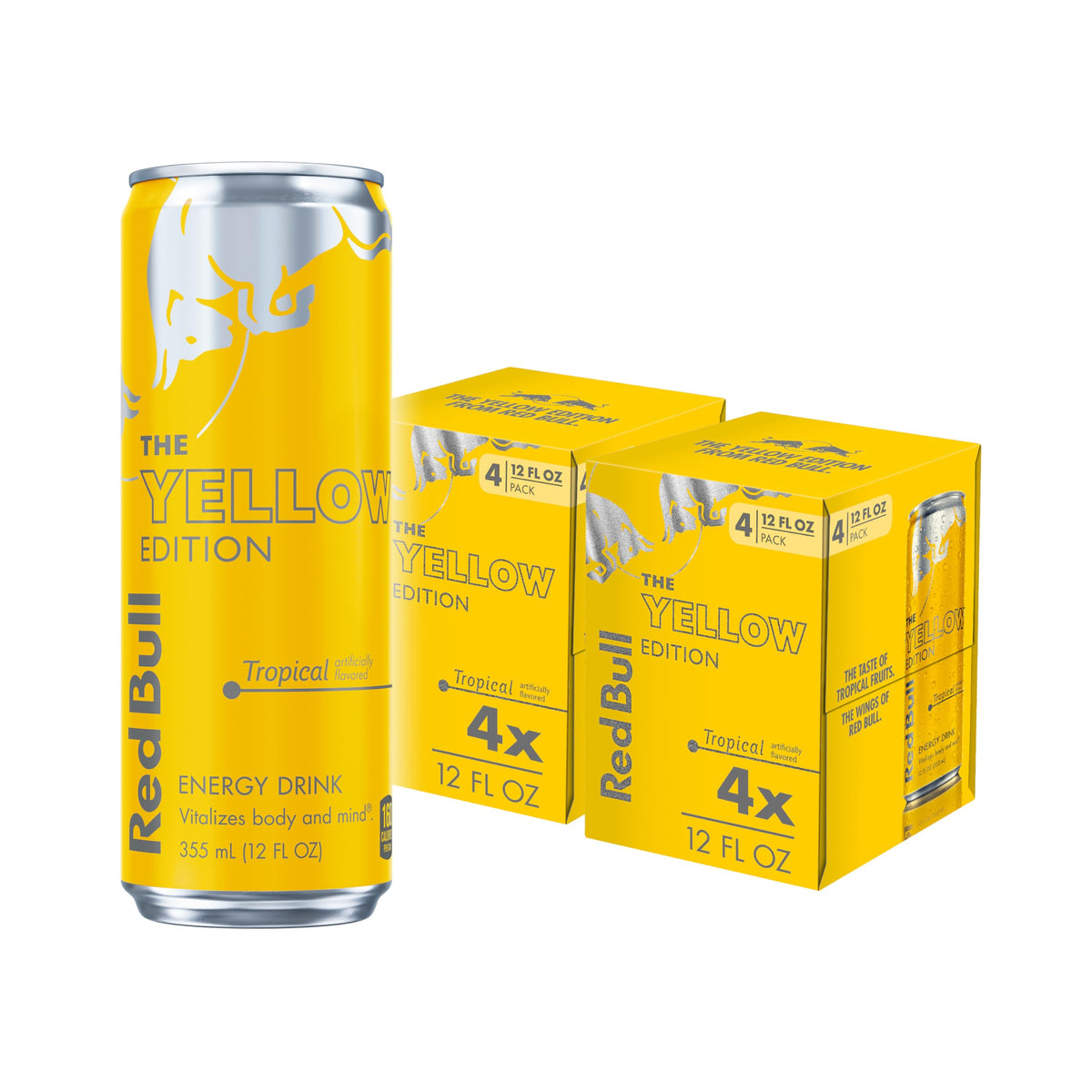 Red Bull Energy Drink, Tropical, Yellow Edition
