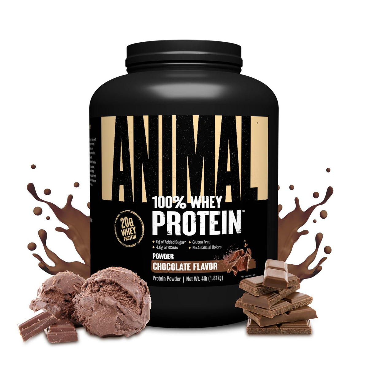 Animal 100% Whey Protein Powder, 20G High Protein | Vanilla 4LB