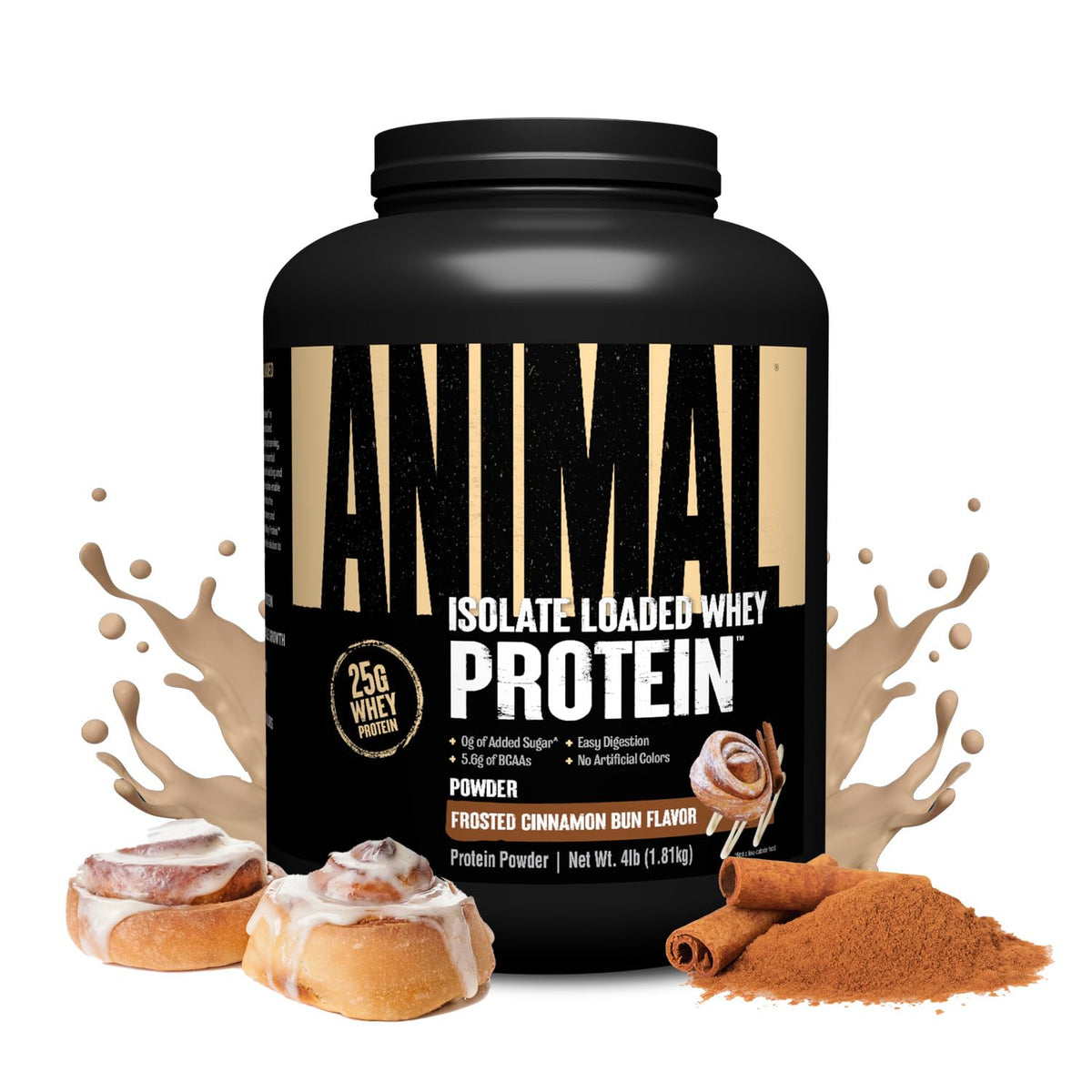 Animal Whey Isolate Protein Powder, 25G High Protein | Vanilla 4LB