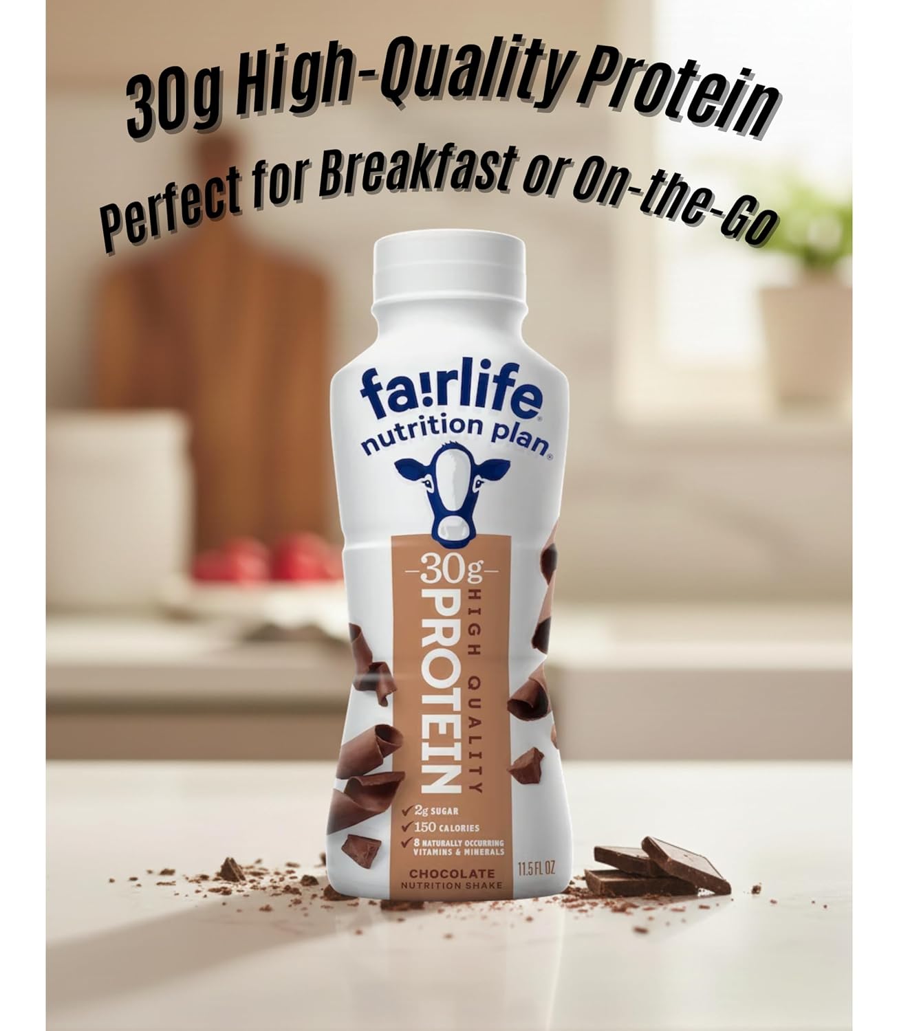 Fairlife Protein Shakes Chocolate - Pack of 15 (30g Protein, 11.5 fl oz Each) – Exclusive Bulk Pack Packaged by Nuvèro·Homz