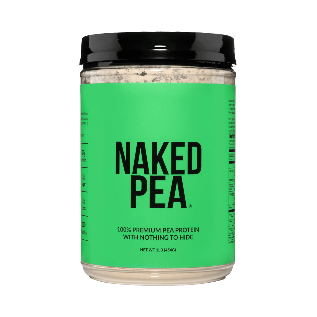 NAKED Pea - 5LB 100% Pea Protein Powder from North American Farms - Unflavored Vegan Pea Protein Isolate - NSF Certified, Plant Protein Powder, Easy to Digest - 76 Servings
