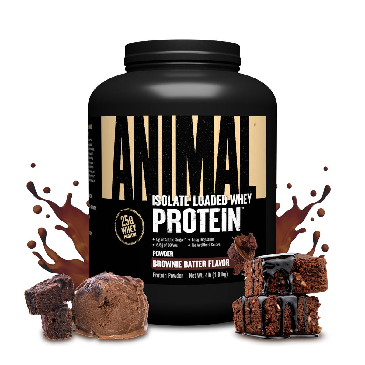 Animal Whey Isolate Protein Powder, 25G High Protein | Vanilla 4LB