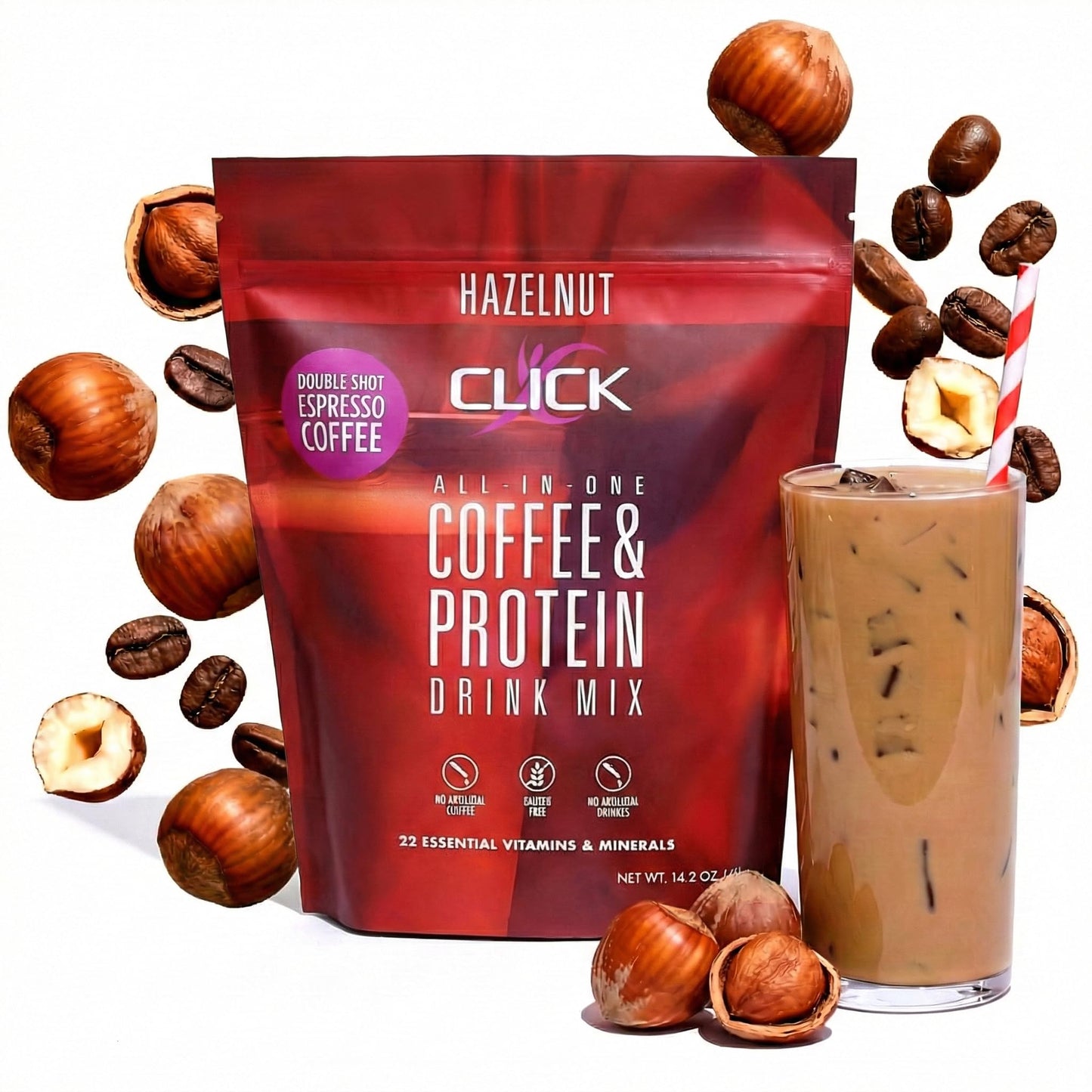 Mocha - Protein Coffee Drink - Double Shot Espresso, Hot and Cold - 15.8 oz | All-in-one protein and coffee meal replacement, 23 essential vitamins, Great hot or cold, Double shot espresso flavor, Potent