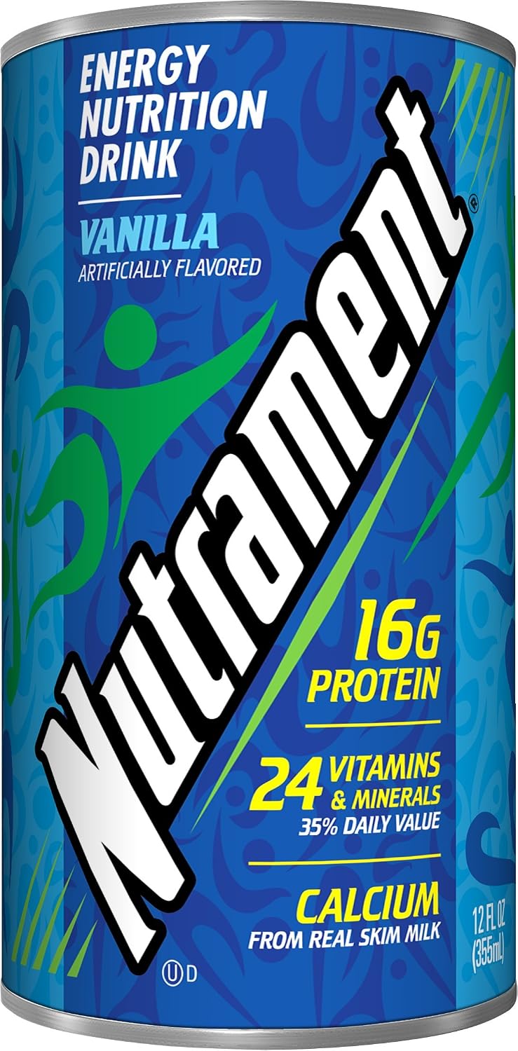 Nutrament Nutritional Drink, Vanilla, 12 Ounce (Pack of 12)