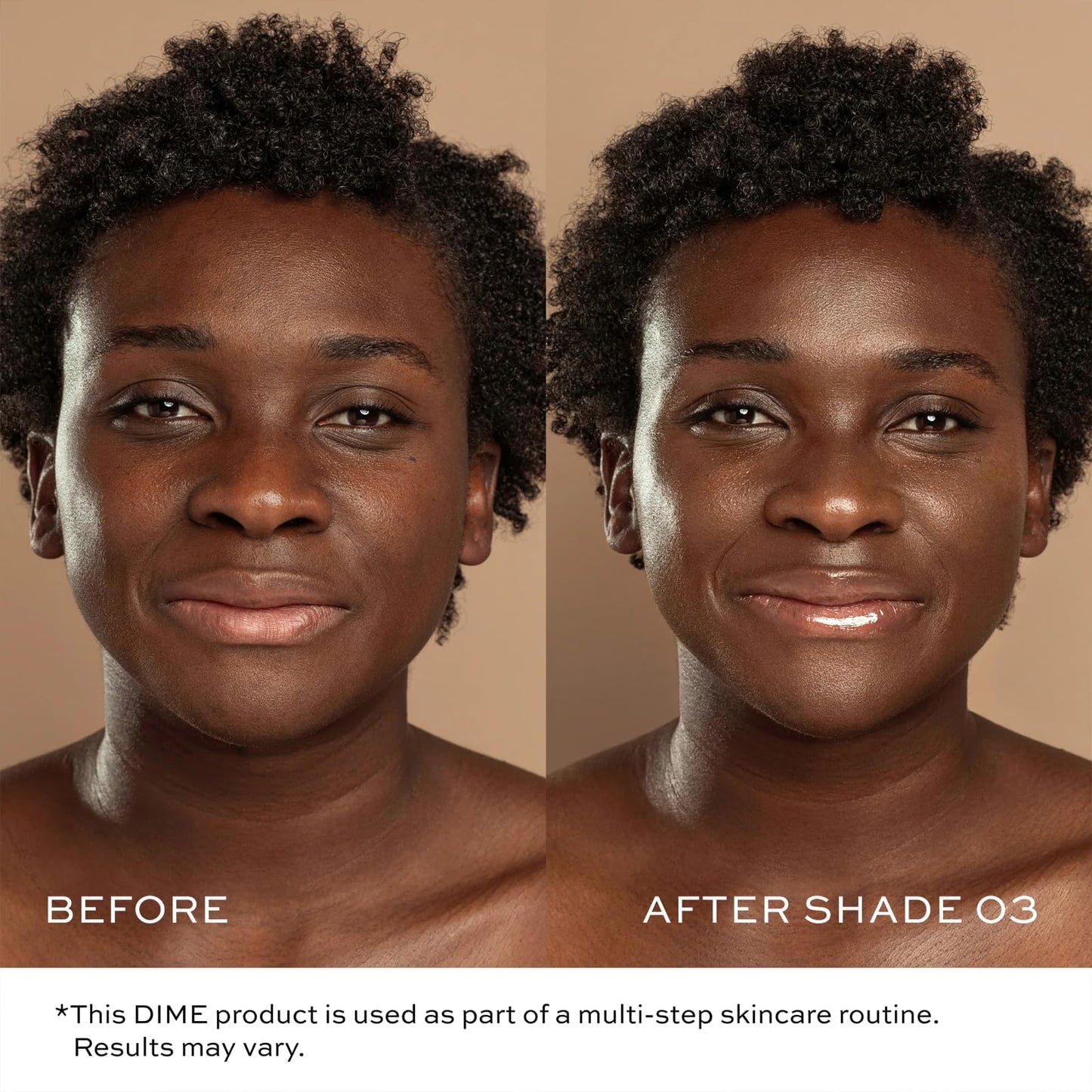 DIME Beauty Tinted Glow Wonderscreen SPF 30 - Mineral Tinted Moisturizer for Face with 19% Zinc Oxide, Skin-Enhancing Tone-Evening Sunscreen, Glow-Enhancing Tint, Vegan, Cruelty-Free, 50 g