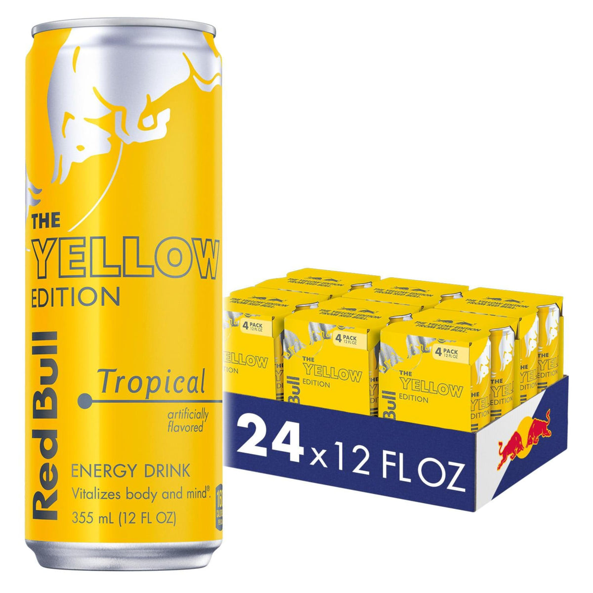 Red Bull Energy Drink, Tropical, Yellow Edition