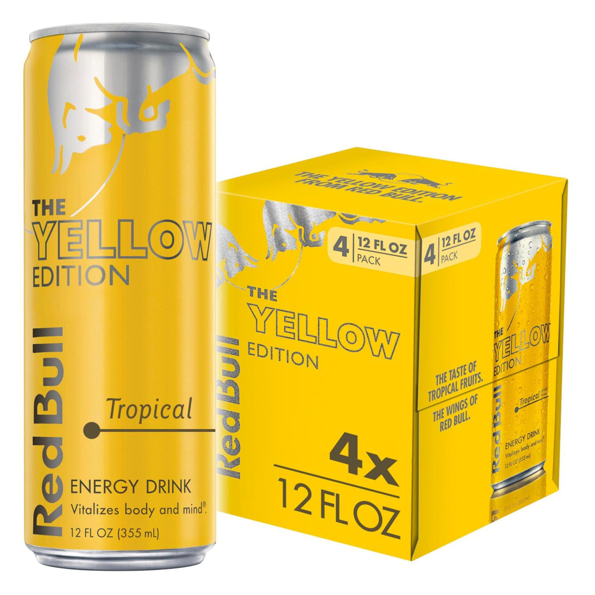 Red Bull Energy Drink, Tropical, Yellow Edition