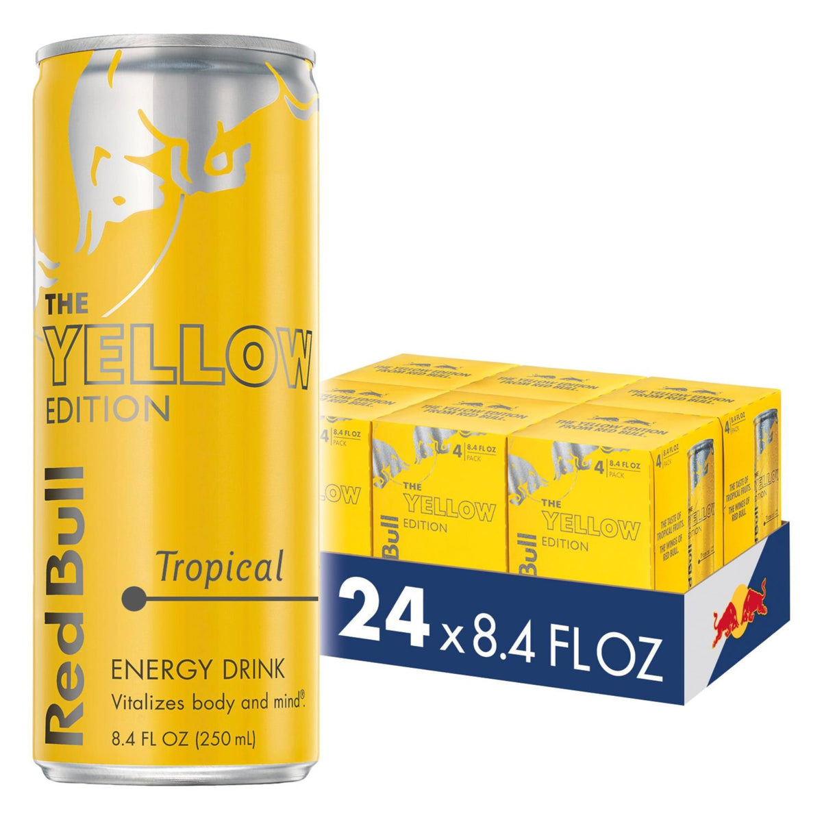 Red Bull Energy Drink, Tropical, Yellow Edition