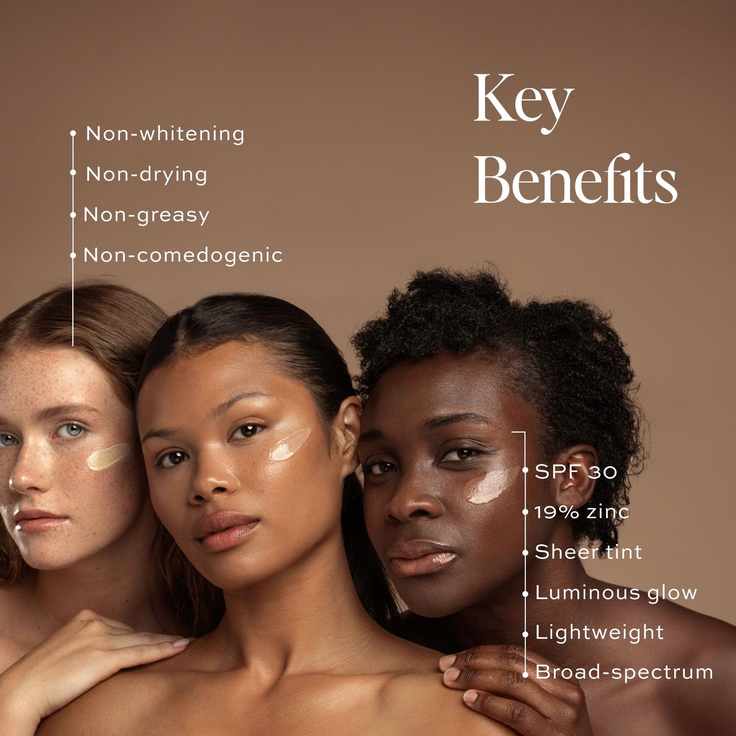DIME Beauty Tinted Glow Wonderscreen SPF 30 - Mineral Tinted Moisturizer for Face with 19% Zinc Oxide, Skin-Enhancing Tone-Evening Sunscreen, Glow-Enhancing Tint, Vegan, Cruelty-Free, 50 g