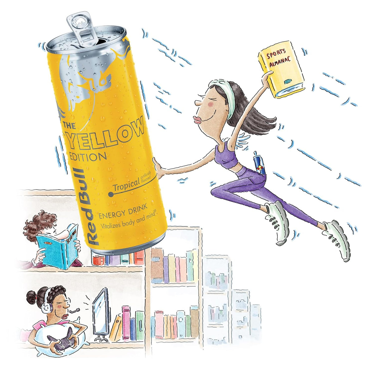 Red Bull Energy Drink, Tropical, Yellow Edition