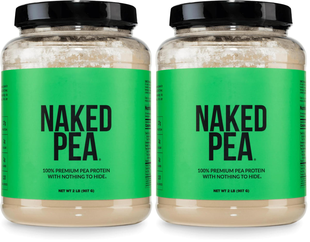 NAKED Pea - 5LB 100% Pea Protein Powder from North American Farms - Unflavored Vegan Pea Protein Isolate - NSF Certified, Plant Protein Powder, Easy to Digest - 76 Servings