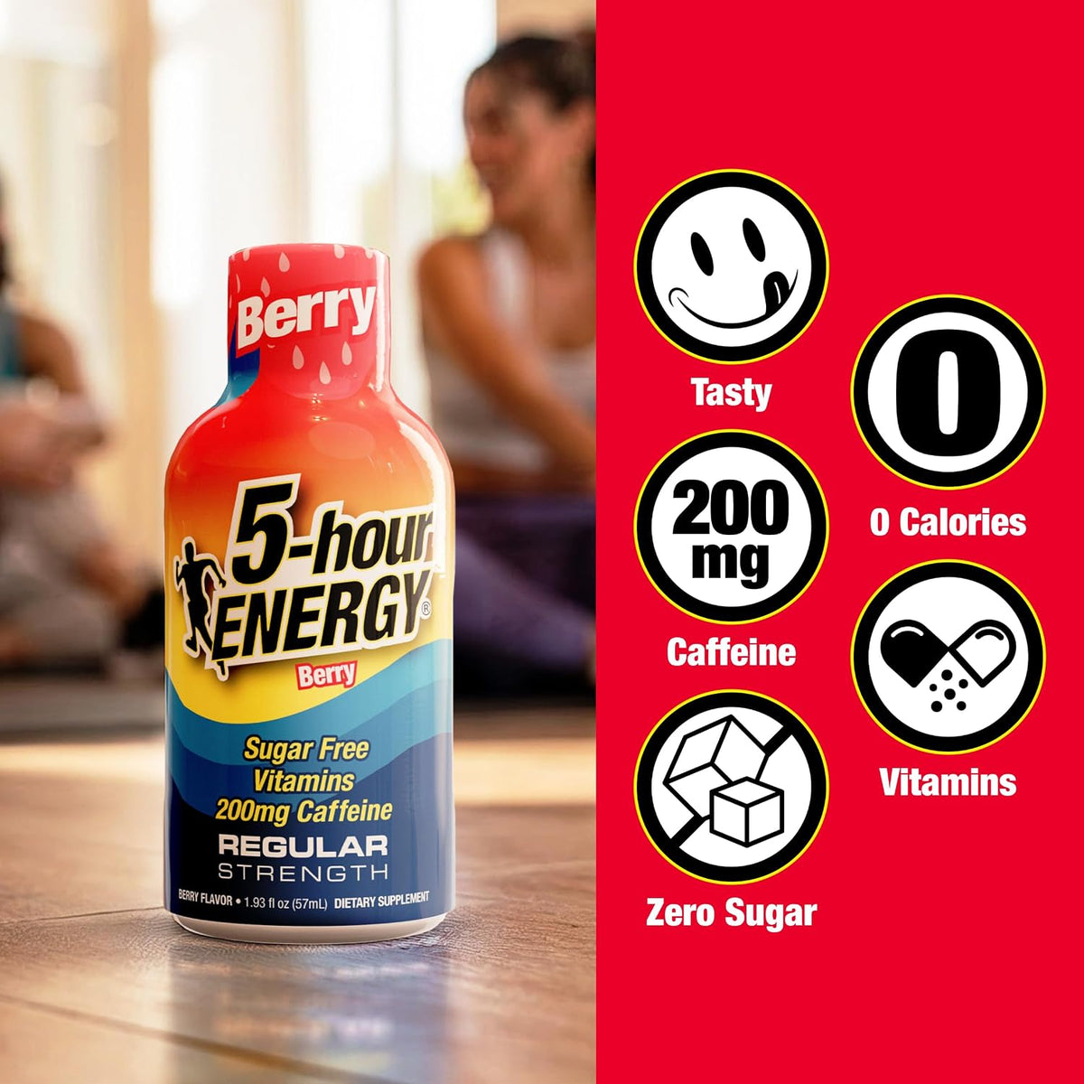 5-hour ENERGY BERRY Flavor, 30 Count, Regular Strength Energy Shot