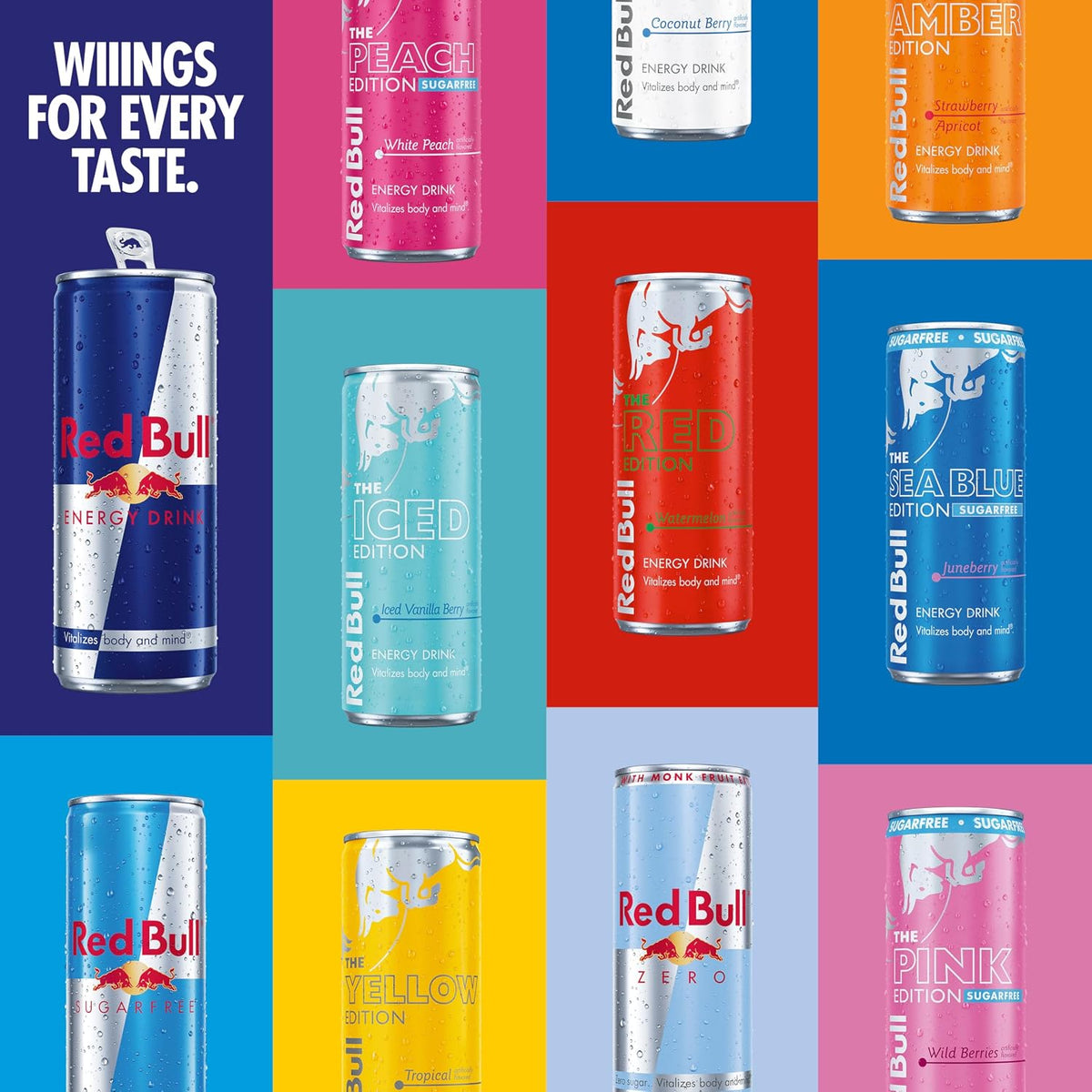 Red Bull Energy Drink, Tropical, Yellow Edition