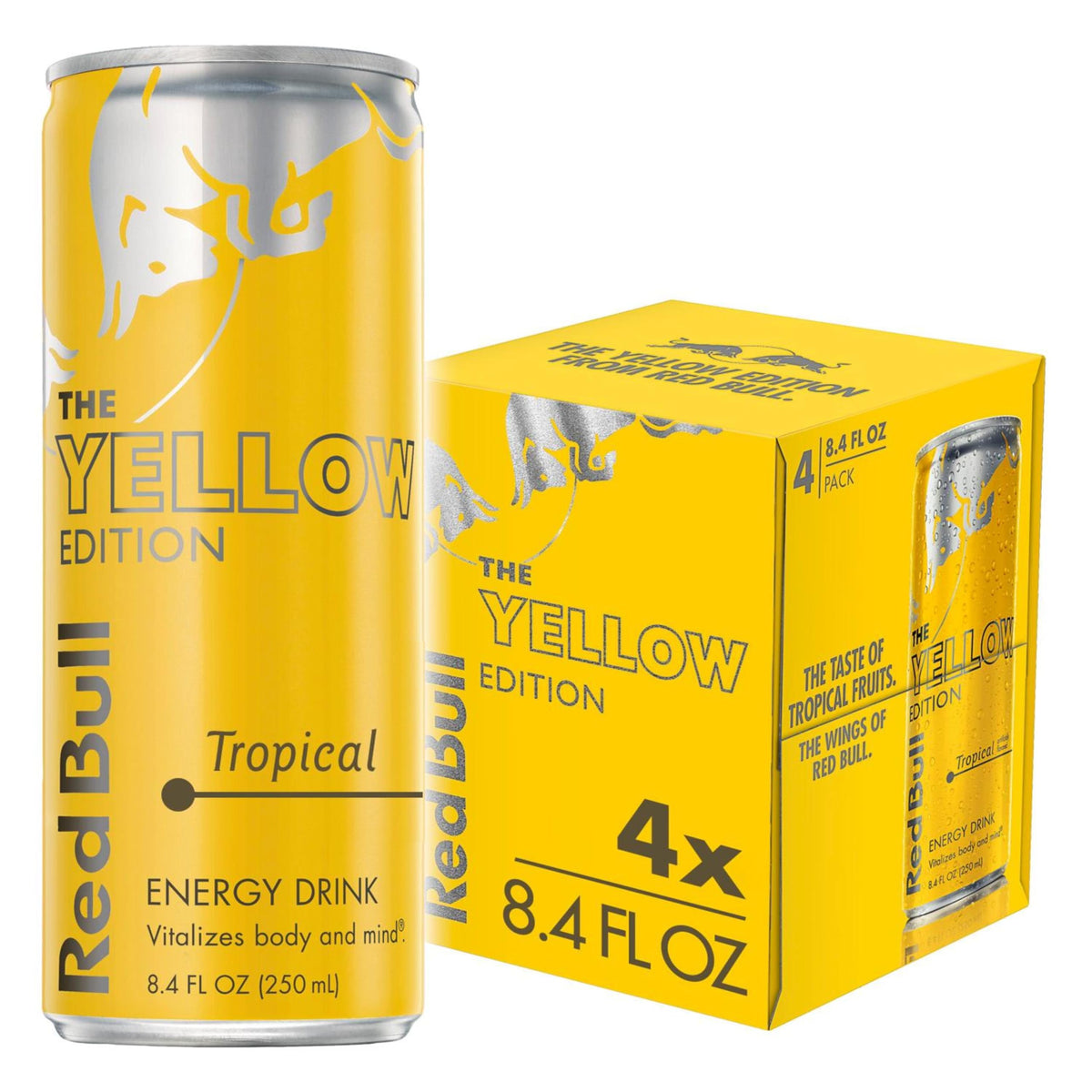 Red Bull Energy Drink, Tropical, Yellow Edition