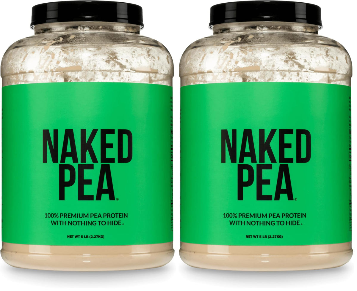 NAKED Pea - 5LB 100% Pea Protein Powder from North American Farms - Unflavored Vegan Pea Protein Isolate - NSF Certified, Plant Protein Powder, Easy to Digest - 76 Servings