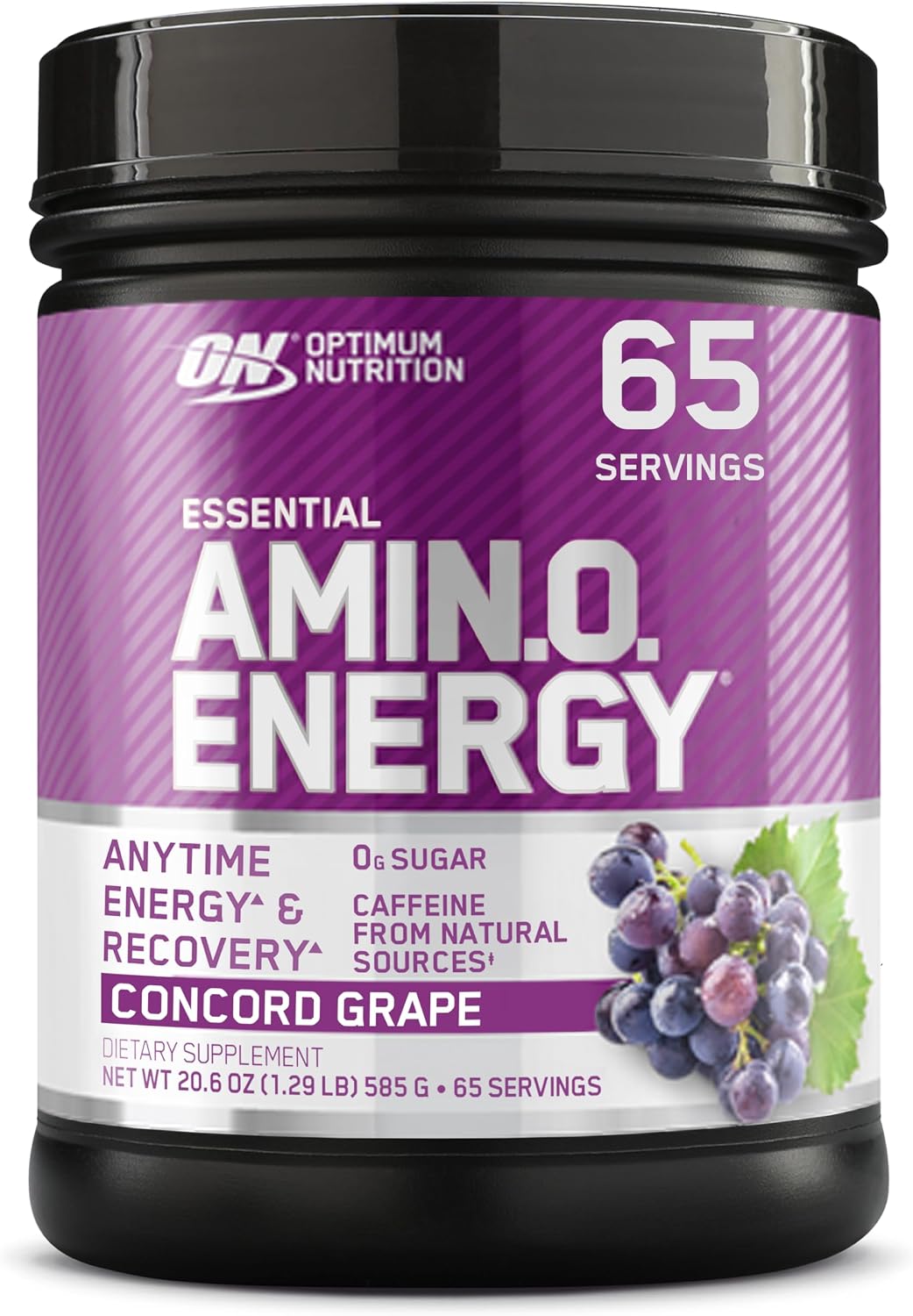 Optimum Nutrition Amino Energy Powder, Concord Grape, 1 LB