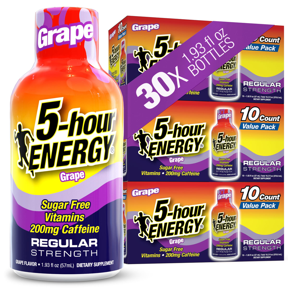 5-hour ENERGY BERRY Flavor, 30 Count, Regular Strength Energy Shot